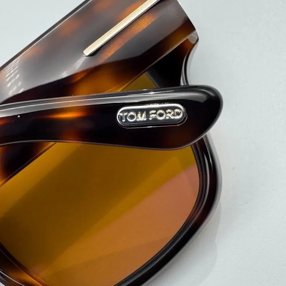 Tom Ford Sunglasses Caine-02 TF1280 53E Havana Frame Photochromic Lens 53mm